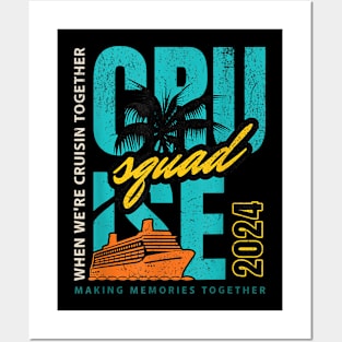 Cruise Squad 2024 Summer Vacation Matching Family Posters and Art